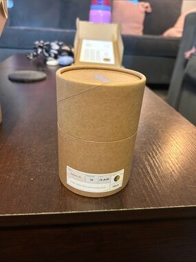 Natural Brown Kraft Cylinder Candle Holder - Unbranded